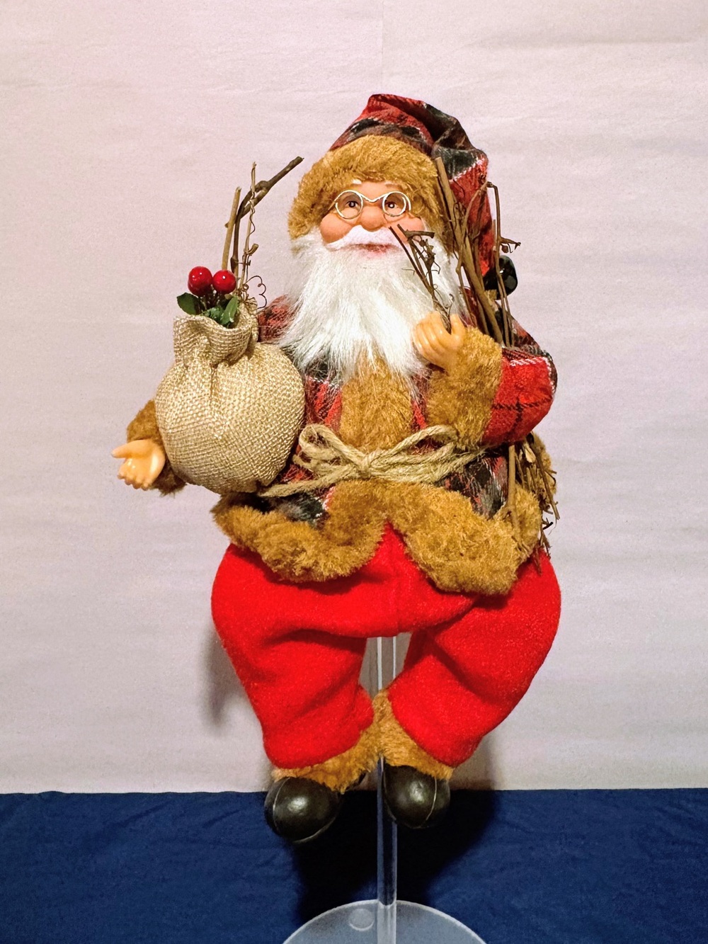 Santa in Red Suit Christmas Shelf Sitter - nwot